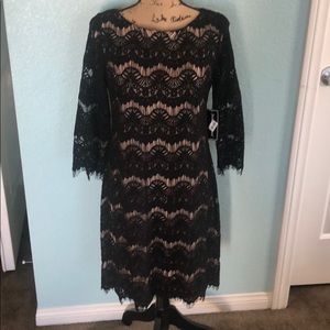 Black lace dress